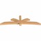 Ekena Millwork Davenport Timber Gable Bracket, Western Red Cedar, 108"W x 31 1/2"H x 5 1/2"D x 5 1/2"F, 7/12 Pitch GBW108X31X0606DAV00SWR - alternate 5